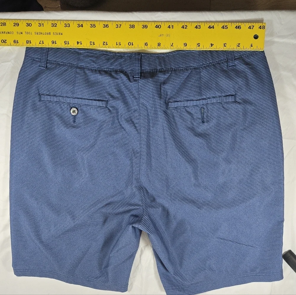 Pebble Beach Men's Blue Shorts Flat Front Vacation Resortwear Golf Travel